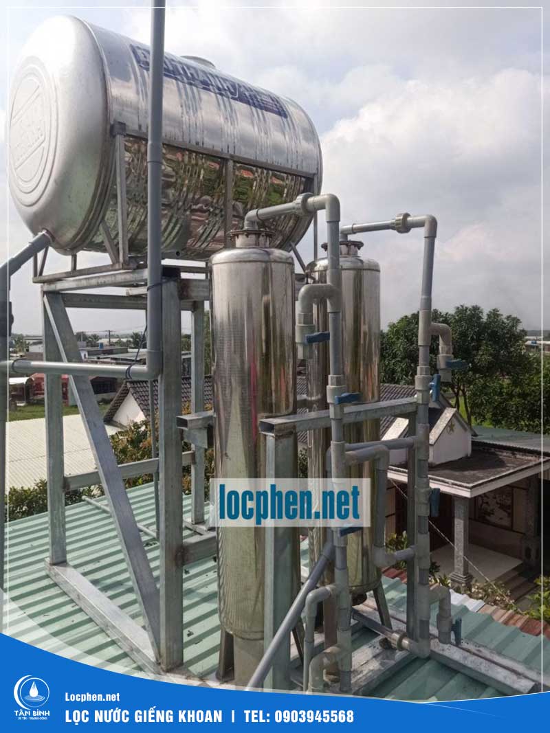 Bình lọc nước giếng khoan Inox Bình lọc nước giếng khoan Inox